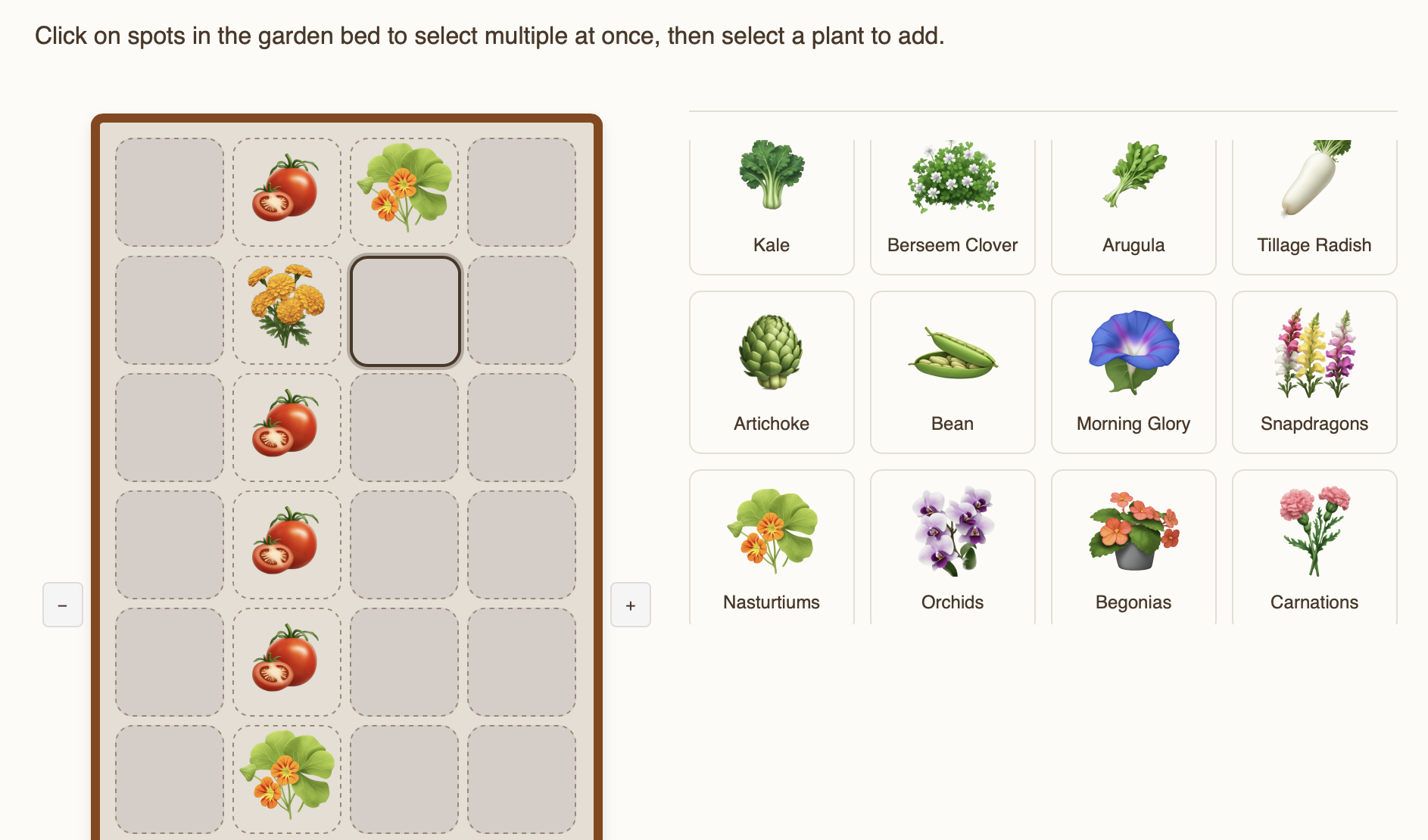 Garden visualization tool