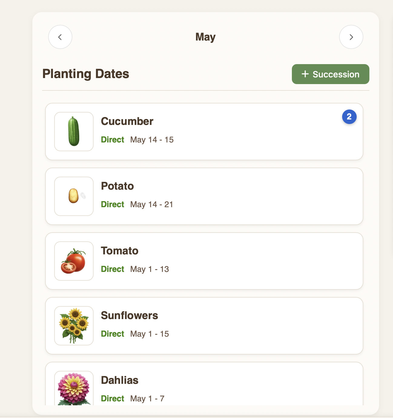 Garden planning and guidance